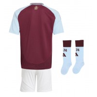 Fotbalové Dres Aston Villa Dětské Domácí 2025-26 Krátký Rukáv (+ trenýrky)